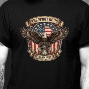 The Spirit of ’76 Eagle Liberty Bell Patriotic Shirt