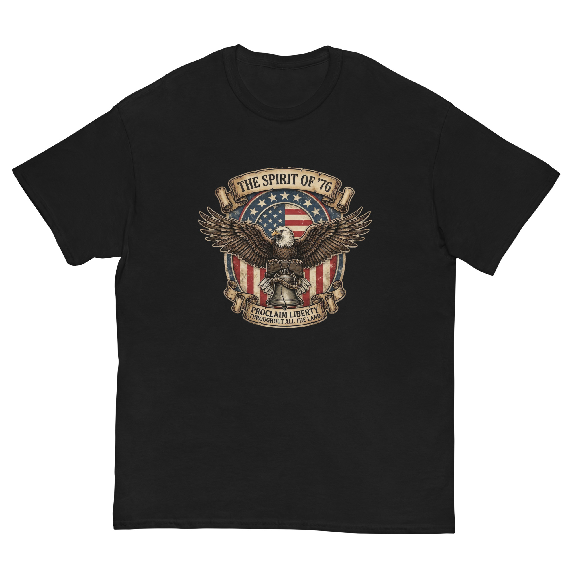 The Spirit of ’76 Eagle Liberty Bell Patriotic Shirt - Image 7