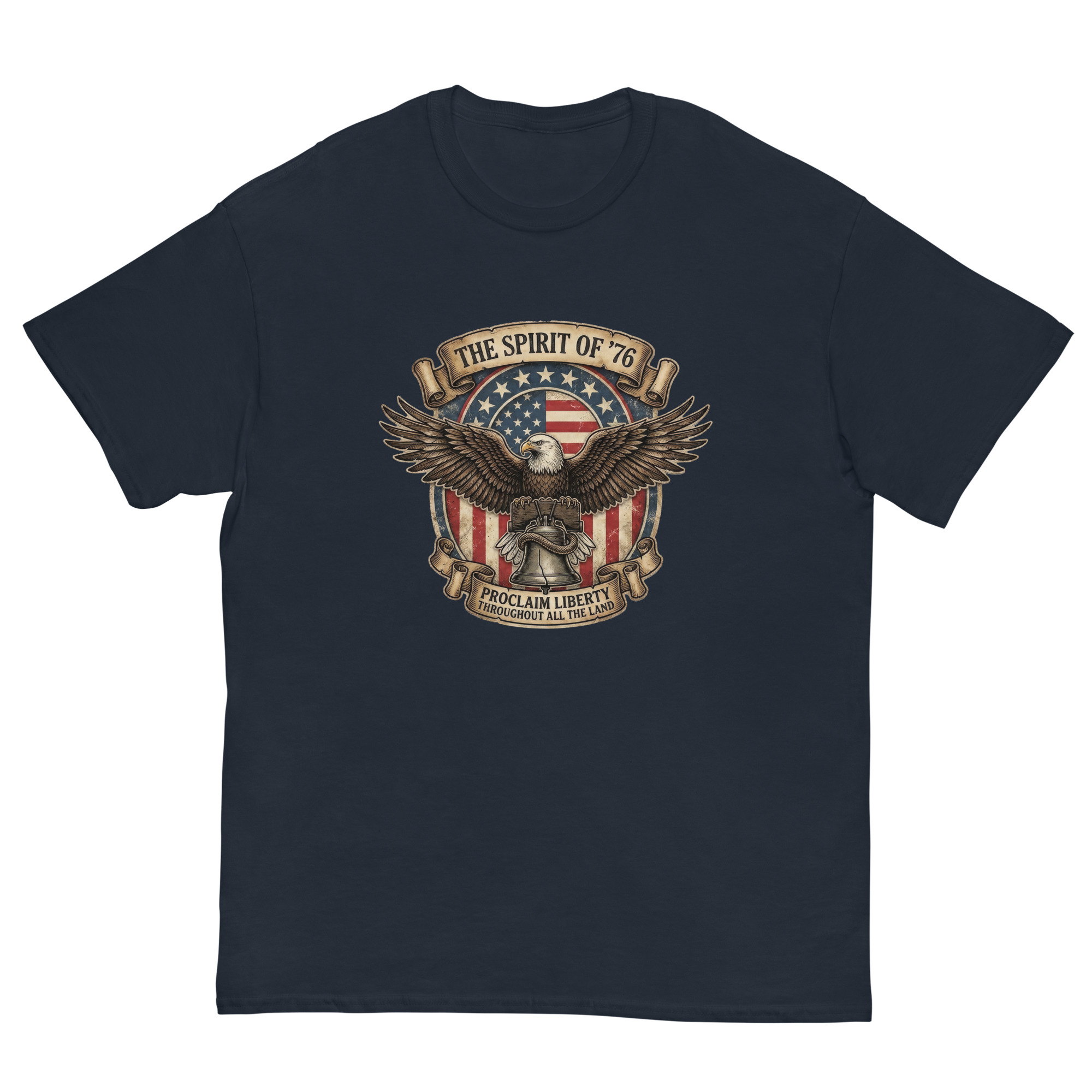 The Spirit of ’76 Eagle Liberty Bell Patriotic Shirt - Image 2