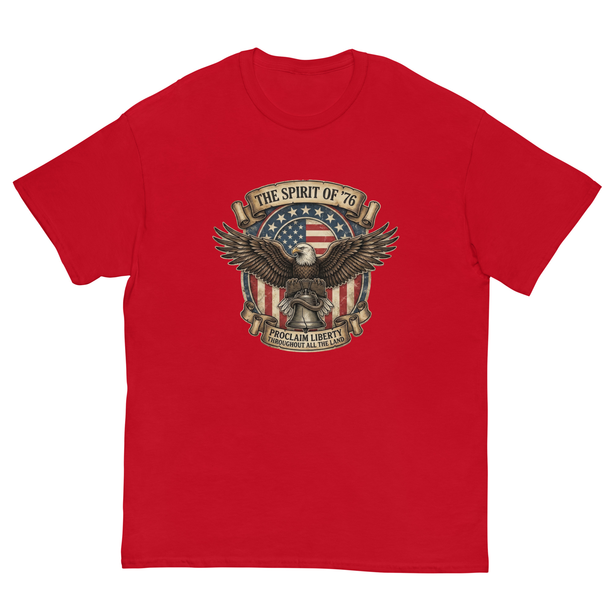 The Spirit of ’76 Eagle Liberty Bell Patriotic Shirt - Image 3