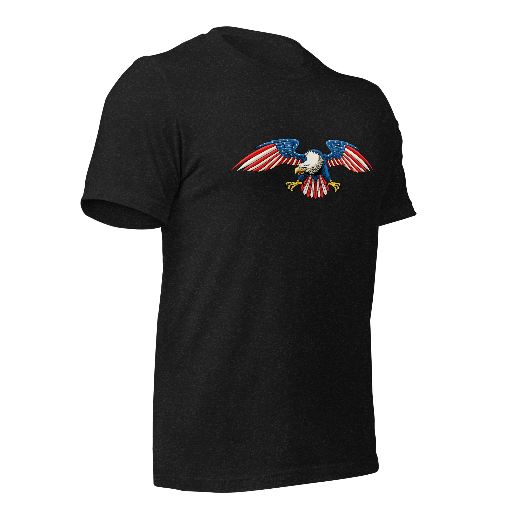 American Eagle Flag Wings Patriotic T-Shirt - Image 3